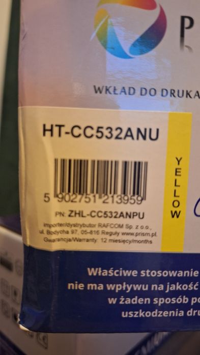 Zestaw nowych tonerów zamienników Prism