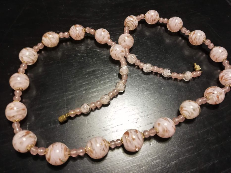 Colar vidro Murano anos 50. Novo e muito bonito