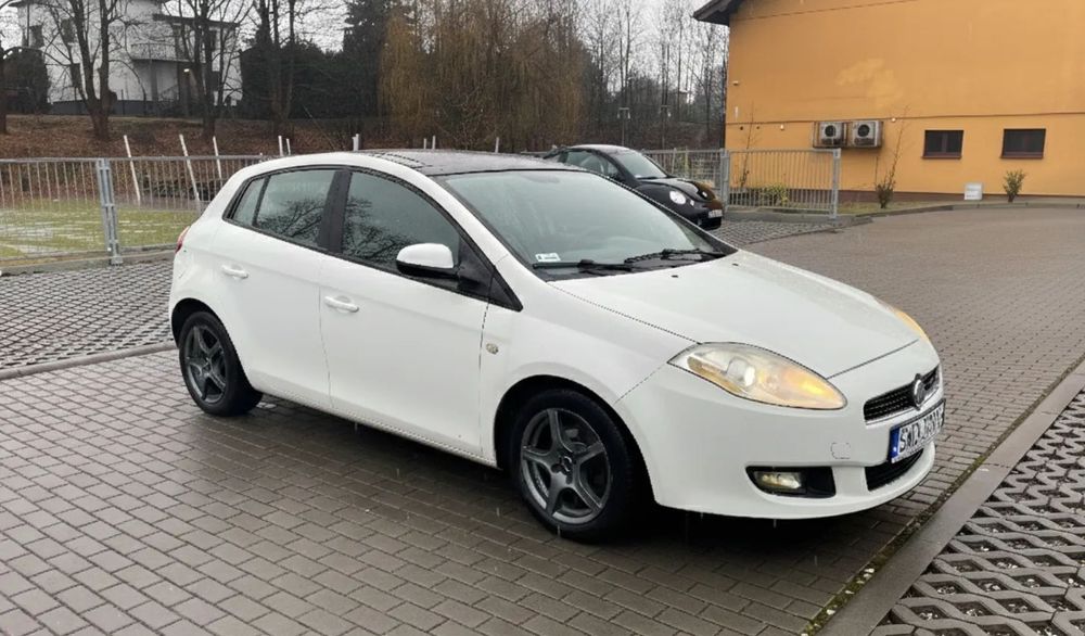 Fiat Bravo Fiat bravo II 1.4 TJET 120KM + LPG, białe z czarnym szklanym dachem