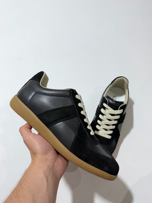 кроссовки Maison Margiela Replica Gats Black Sneakers 42 43