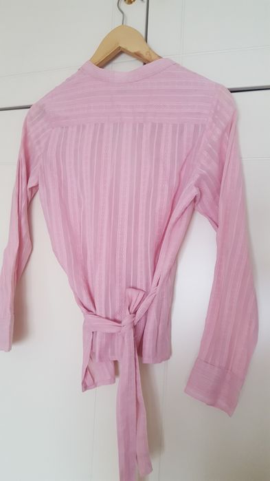 Camisa  Senhora algodão cruzada à frente