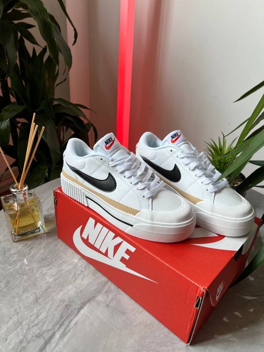 Nike Court Legacy Lift White, Найк корт легасі