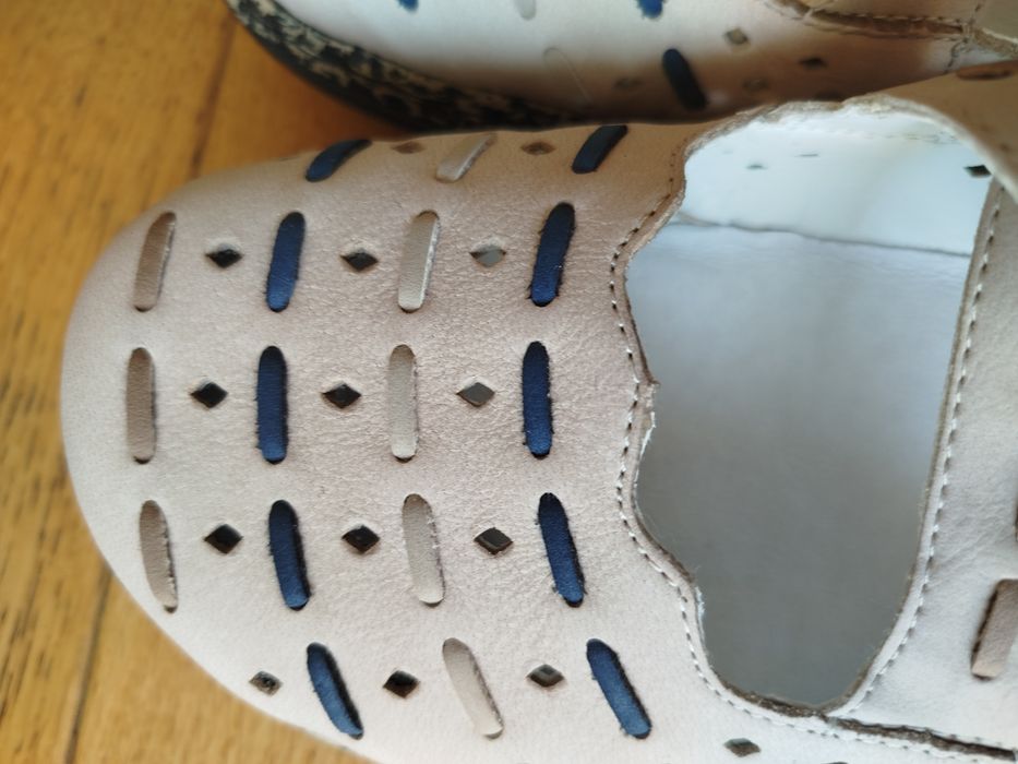 Rieker 41, damskie skórzane mega wygodne buty sandały wkł.26,5 cm