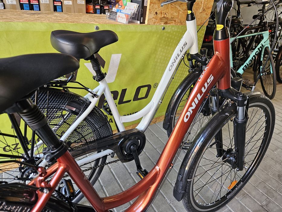 NOWY ONILUS LEXA rower miejski damski 7 biegów NEXUS amortyzator 28