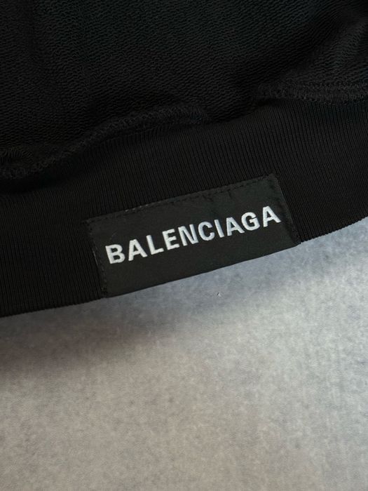 Balenciaga tab worn-out black zip-up hoodie 1:1: 4 900 грн. - Худи