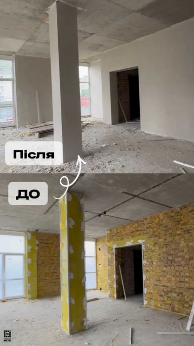 Штукатурка, гіпсова штукатурка, машинна штукатурка, механізована