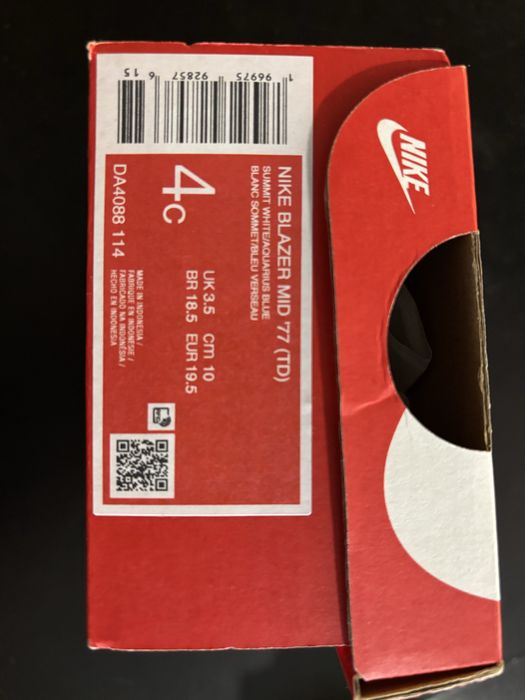 Nike Blazer Mid ’77 TD – rozmiar 4C (EU 19.5)