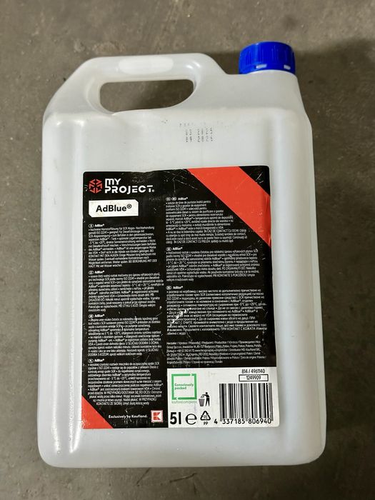 5L My Project AdBlue ISO 22241 SCR  pojemnik fabrycznie zamkniety