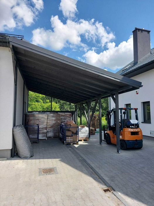 Zadaszenie tarasu podjazdu Taras Wiata Garaż Patio Altana Domek
