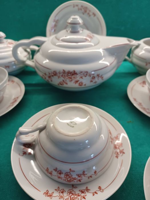 Serviço de chá em porcelana candal