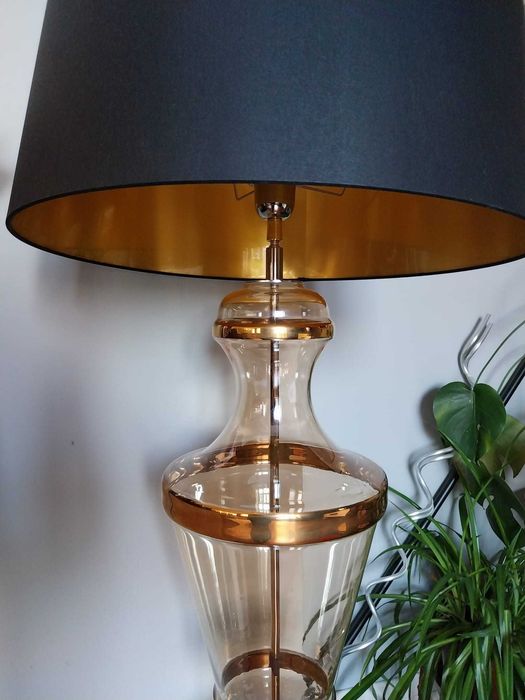 Lampy stojące 2 pokojowe glamour Roma gold