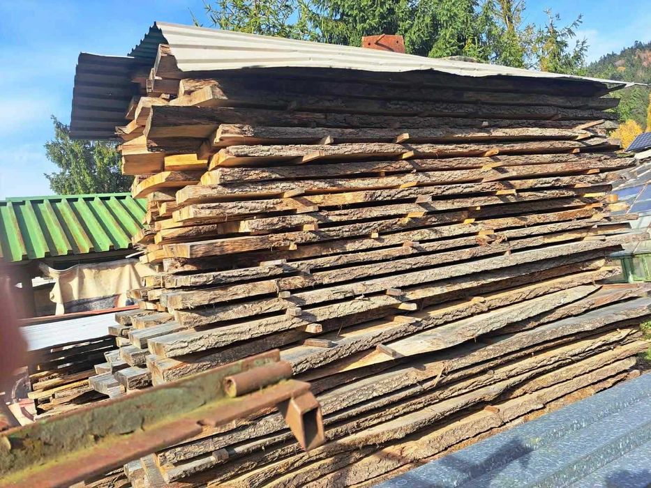 Deski dębowe, modrzewiowe o grubości 35mm i 50mm