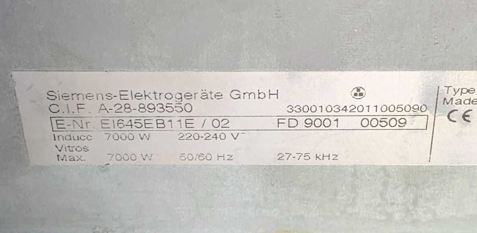 Духовка и поверхность индукционная Siemens - встраиваемые: Обмен ...