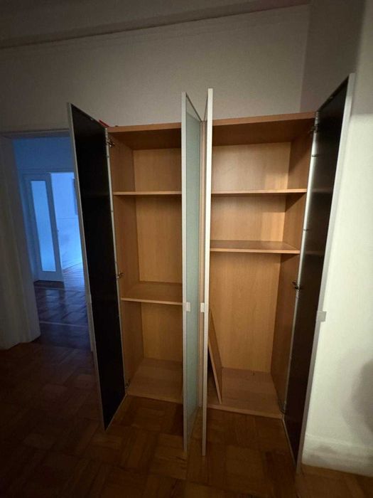 Móvel / Armário IKEA BESTA Duplo  - cor Bétula c/ Portas Vidro (120x42x192 cm) - 5 unidades disponíveis