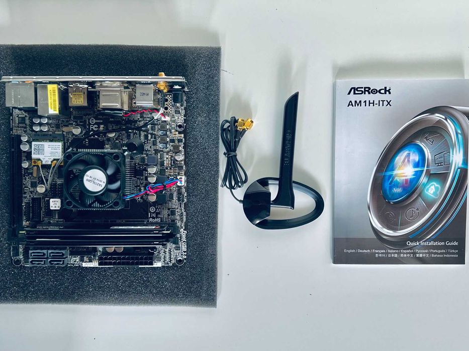 Super energooszczędna platforma Asrock AM1H-ITX, AMD Athlon 5350, 12GB