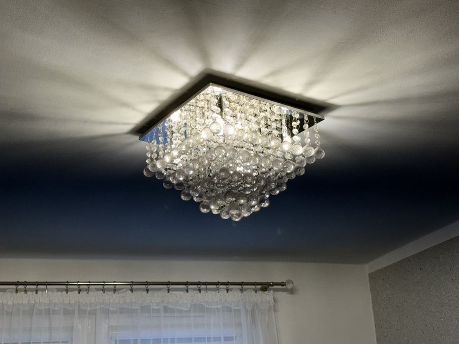 Żyrandol kryształowy lampa sufitowa 4x8W