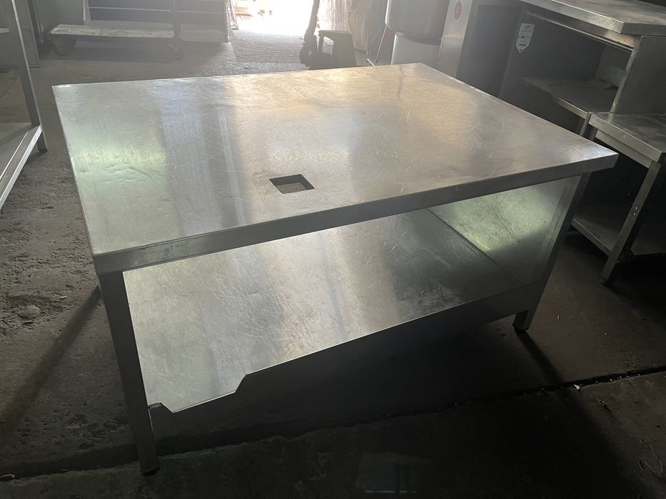 Escaparate Mesa em Inox 1.30 x 90