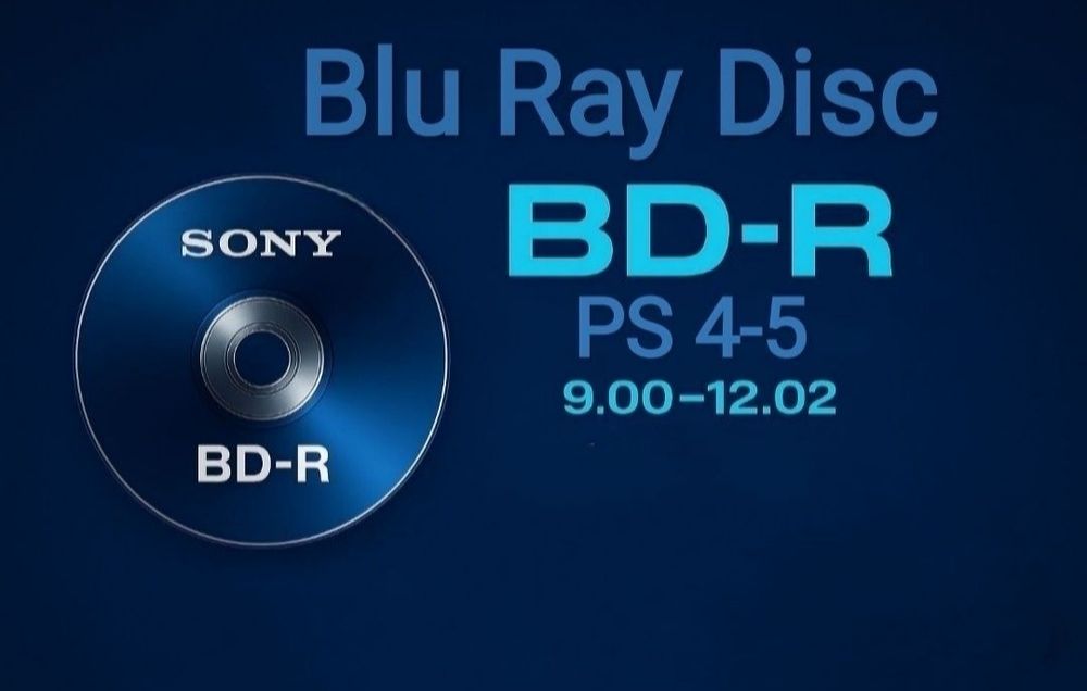 Диск Bluray BD-R Playstation 4 PS4 9.0/12.52‼️ Slim/Fat/Pro‼️[GoldHEN]