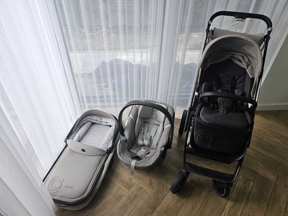 Wózek Cavoe MOI (2w1) + Nosidełko Cybex Aton4 z adapterami do wózka