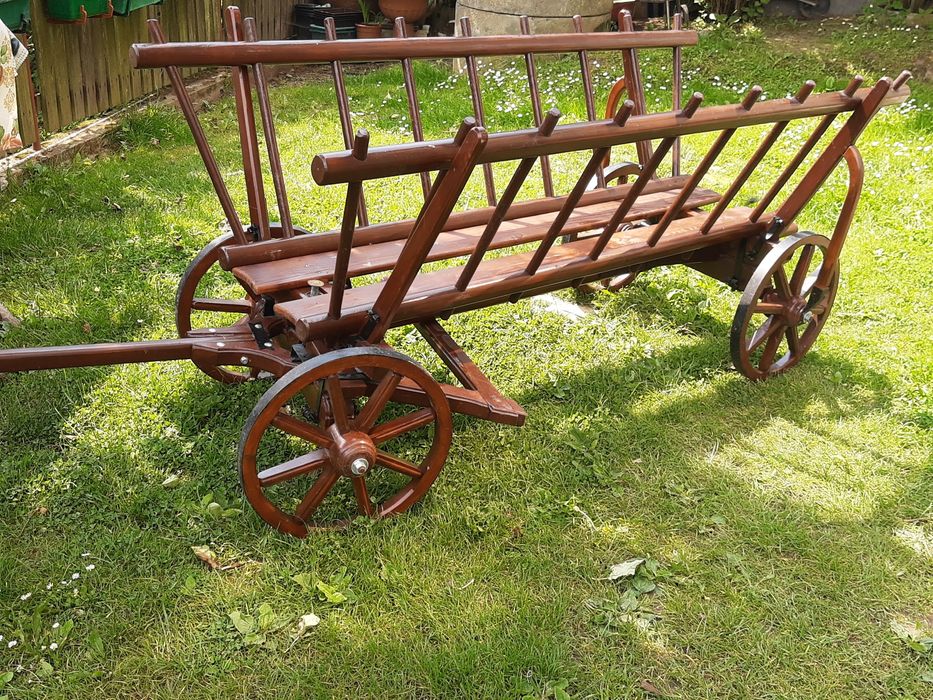 Wóz Drabiniasty Na Stół Wiejski, Na WESELA, IMPREZY, Ozdoba do ogrodów