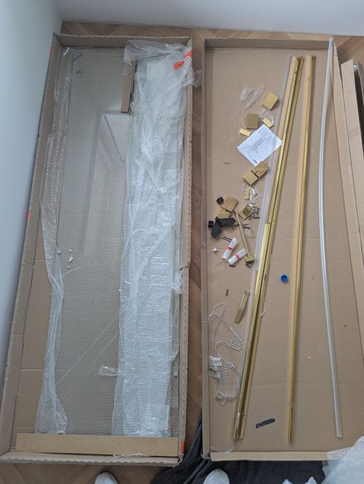 Drzwi prysznicowe Radaway Essenza Pro Gold DWJ 90cm PRAWE złoty połysk