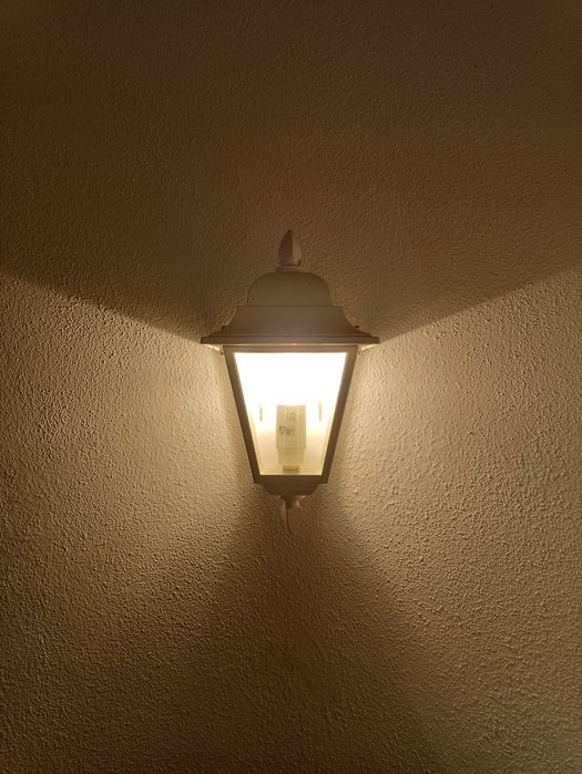 Lote de 6 apliques/luminárias de parede brancos – exterior/interior