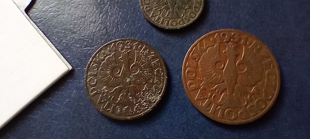 Stare monety Medal 1931 Zestaw 3 sztuk 2RP