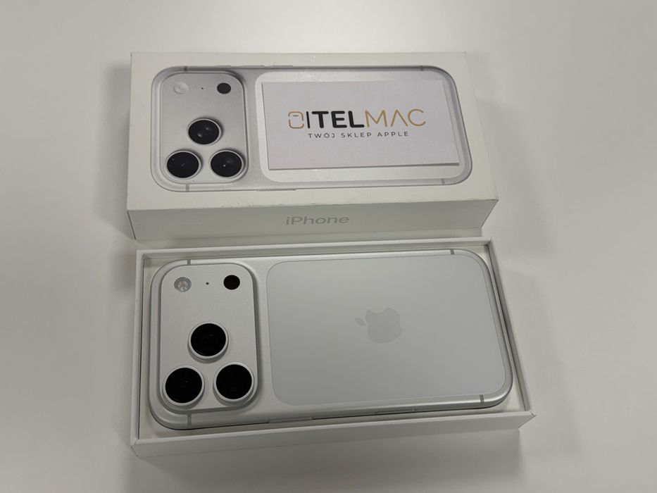 Apple iPhone 17 Pro 256 GB 5G SIM • Silver 0 CYKLI • Gwara • Raty 0%