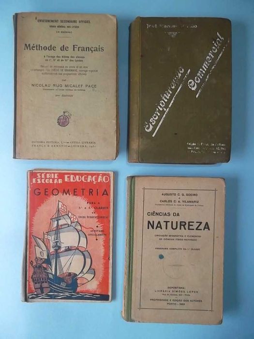 Conjunto de 26 manuais escolares desde 1903
