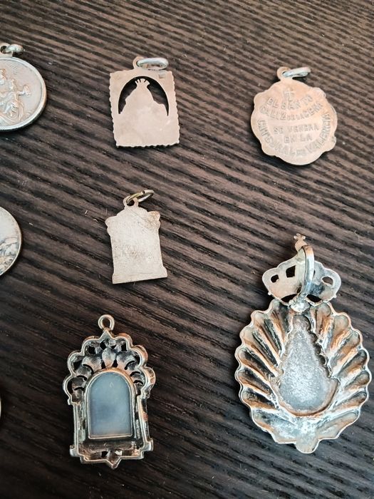 Medalhas maioria em prata religiosas e