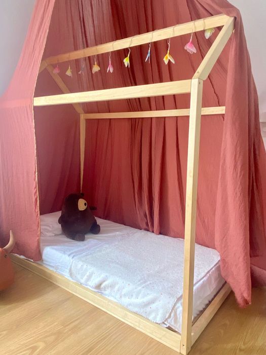 Cama chão tipi Montessori 80x145