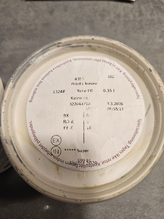 Próbki Flugger  Farby/Kartki