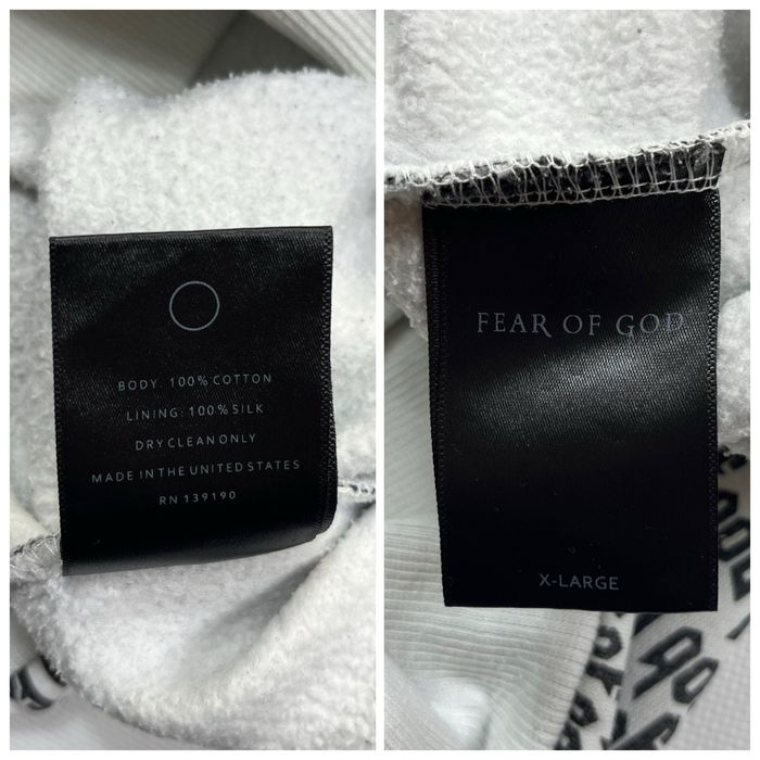 Кофта худі Fear Of God 2016-2017 монограмне оверпрінт лого