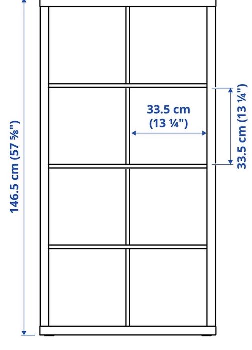 Estante IKEA KALLAX branca - 2 unidades