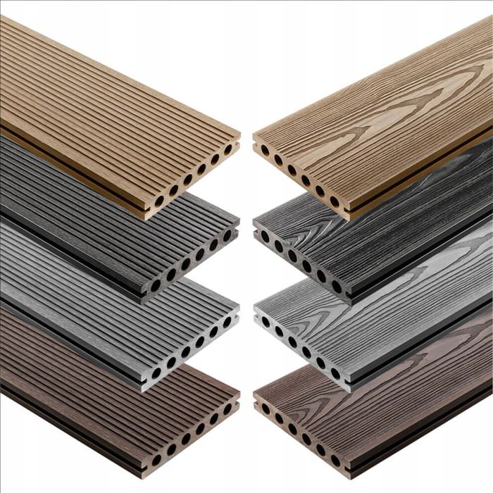 Deska tarasowa kompozytowa Standard LIDERWOOD | Brąz | PRÓBKA 8 cm