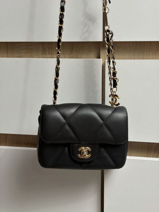 Torebka damska luksusowa skorzana Chanel Mini Bag Czarna Black