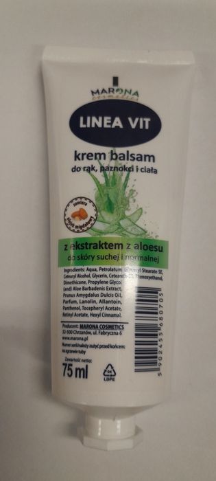Krem balsam do rąk linea vit