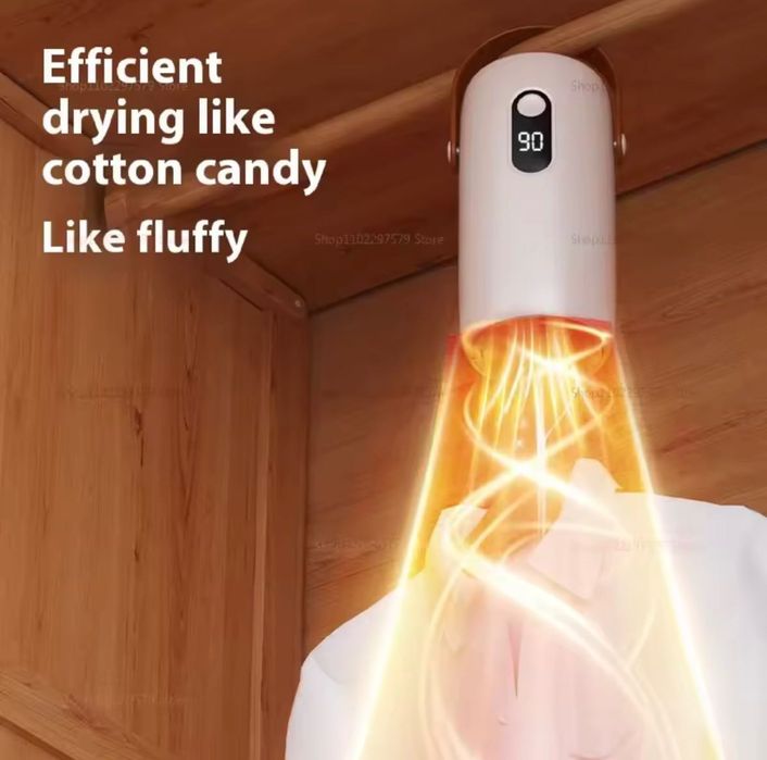 Seca Roupa Rápido Mesmo Sem Sol - Mini secador elétrico.