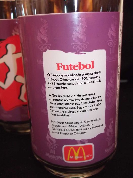 4 copos Atlanta 1996 jogos olímpicos Mcdonalds Coca-Cola