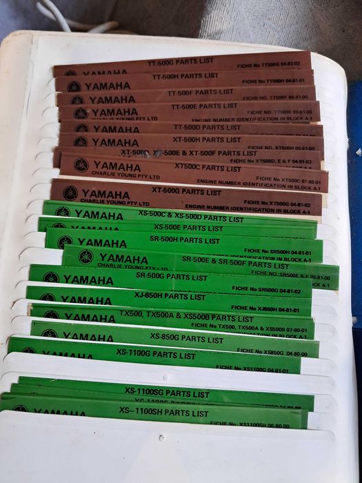 Máquina para microfichas de motos
