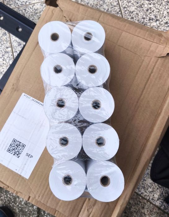 Pacote 50 rolos térmicos de impressora