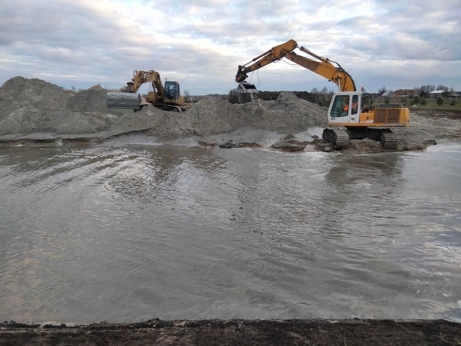 Kopanie Stawów Czyszczenie Odmulanie Pogłębianie Koparka Long Itd Staw