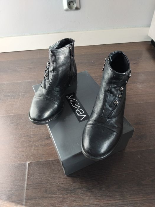 Botki damskie r.38 skóra