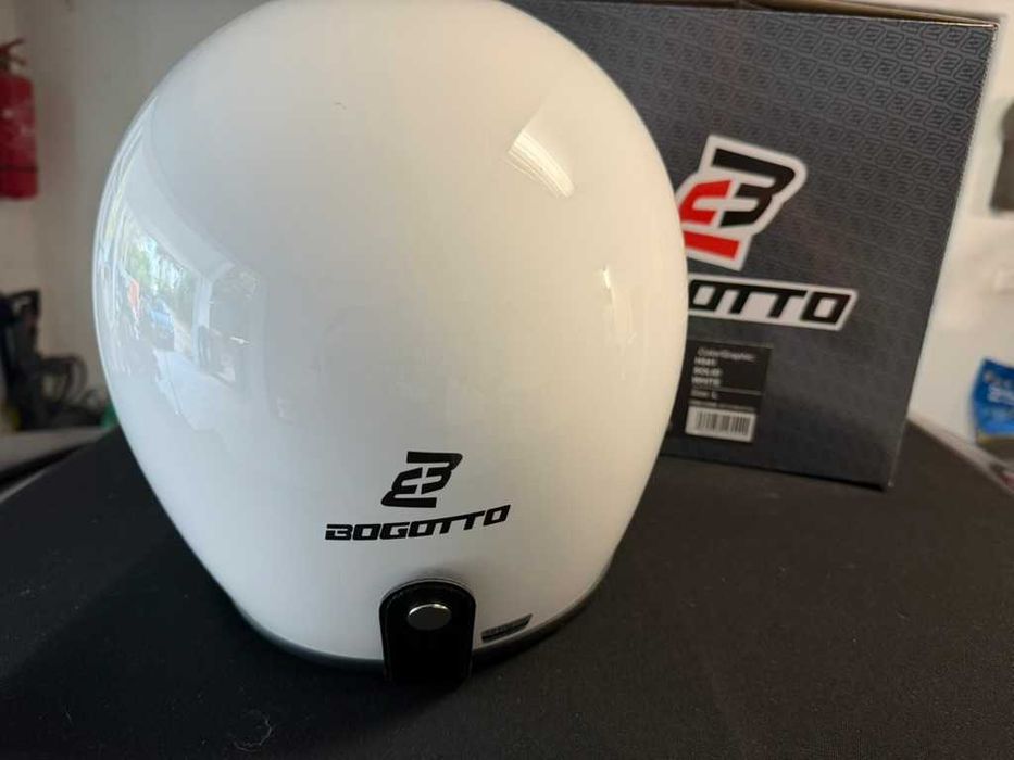 Capacete Jet Branco Bogotto H541