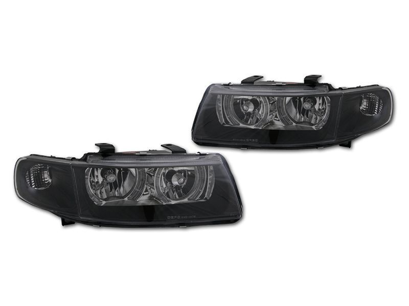 REFLEKTORY LAMPY kpl RINGI ANGEL EYES TUNING BLACK SEAT LEON I 1 TOLEDO 2