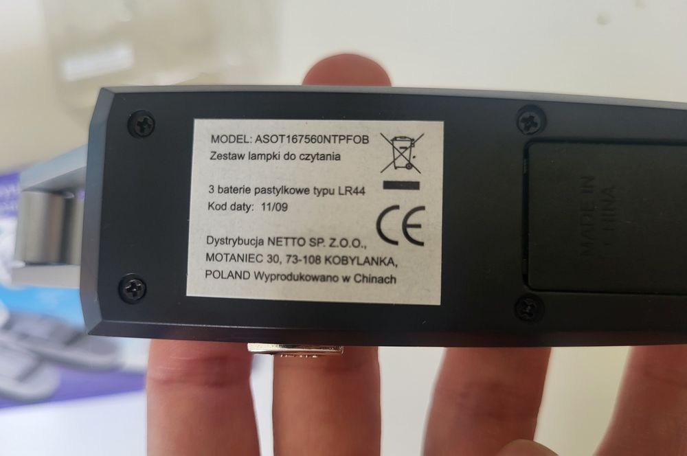 Lampka LED mini do książek