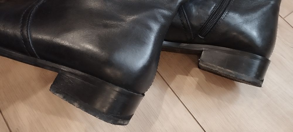 Oficerki Zimowe Buty skórzane Lasocki Oficerki roz 36