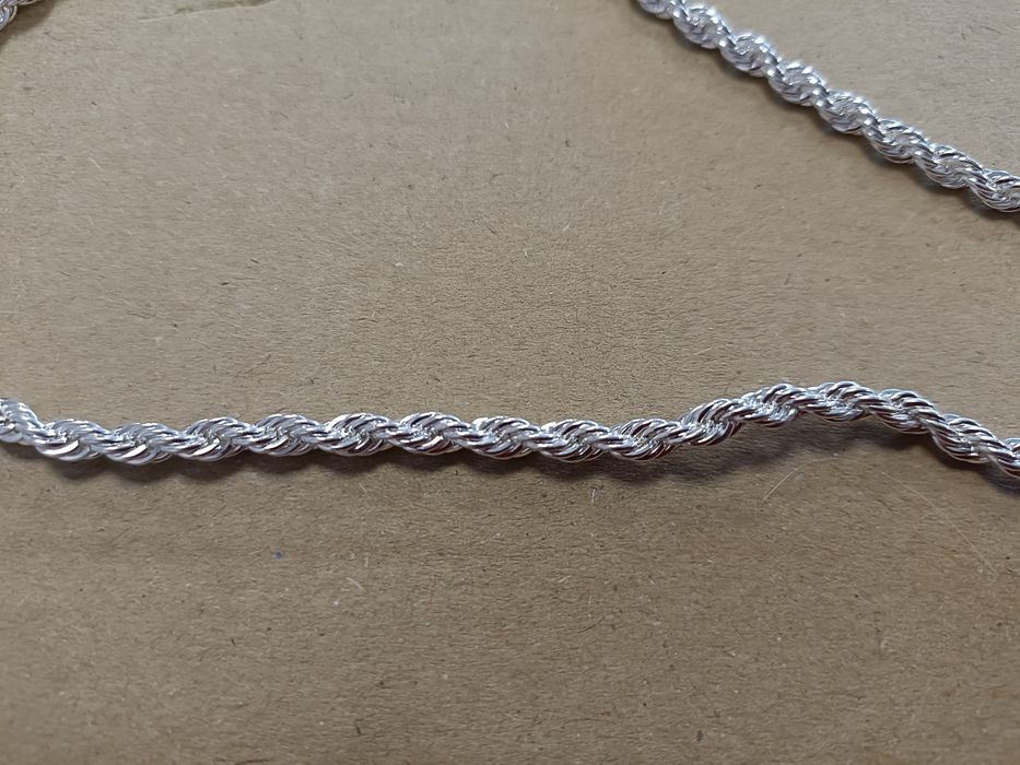 Łańcuszek 60 cm bransoletka 20 cm stal chirurgiczna nowy zestaw nowe k