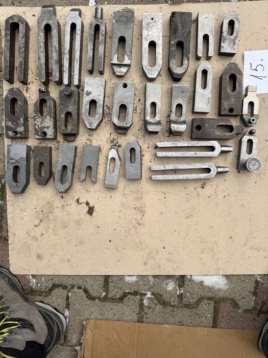 Elementy mocujace CNC lapy dociskowe duzy zestaw