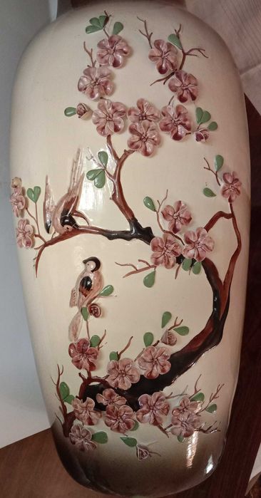 Большая красивая напольная ваза «Весна». Новая. Кисловодская фабрика